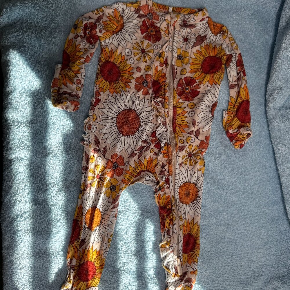 Newborn Posh Peanut Sunflower Footie